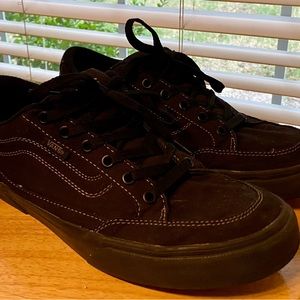VANS black Bearcat canvas skate shoes size 10